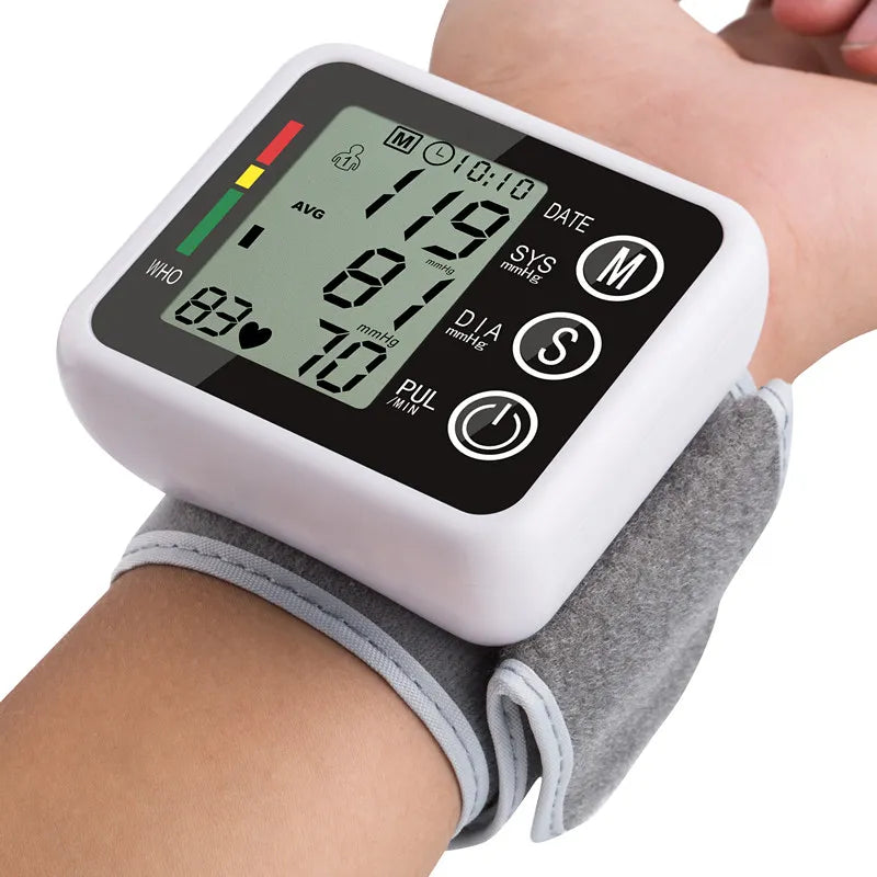 ZOSS latest models Wrist Digital Blood Pressure Monitor English / Russian / Portuguese / Spanish Voice Broadcast Tonometer